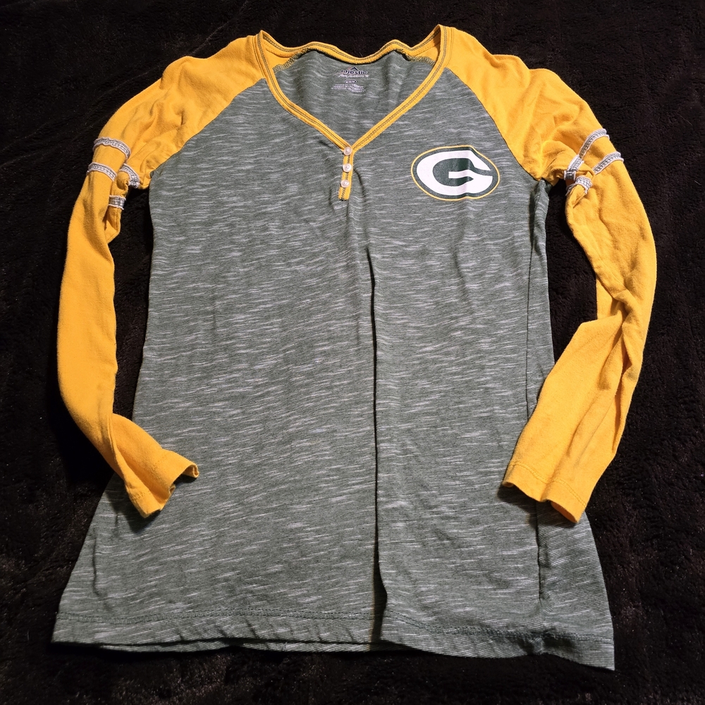 Majestic Green and Gold Long Sleeve Tee